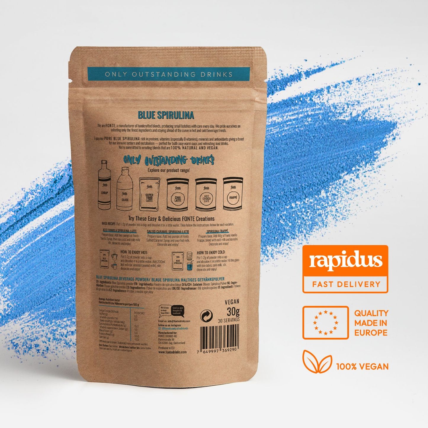 Fonte PURE Blue Spirulina