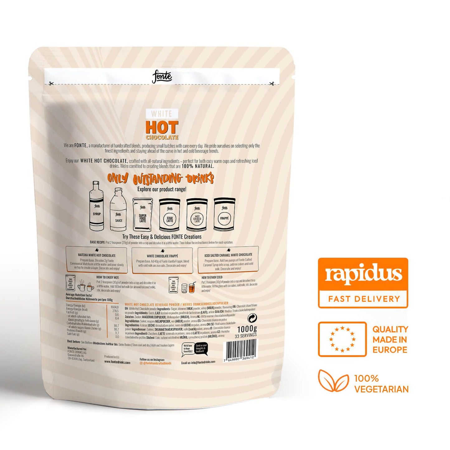 Fonte White Hot Chocolate 1kg