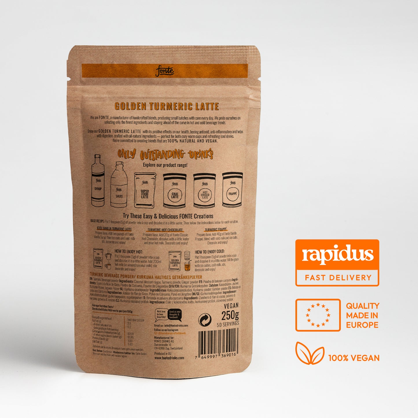 FONTE Golden Turmeric Latte
